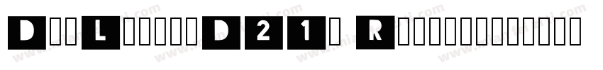DotLatin_D21b Regular字体转换